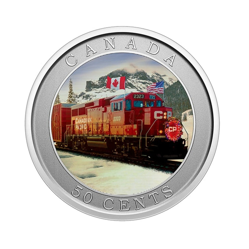 2022 Canada 50 Cent CP Holiday Train Lenticular Coin