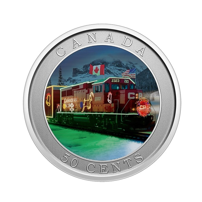 2022 Canada 50 Cent CP Holiday Train Lenticular Coin