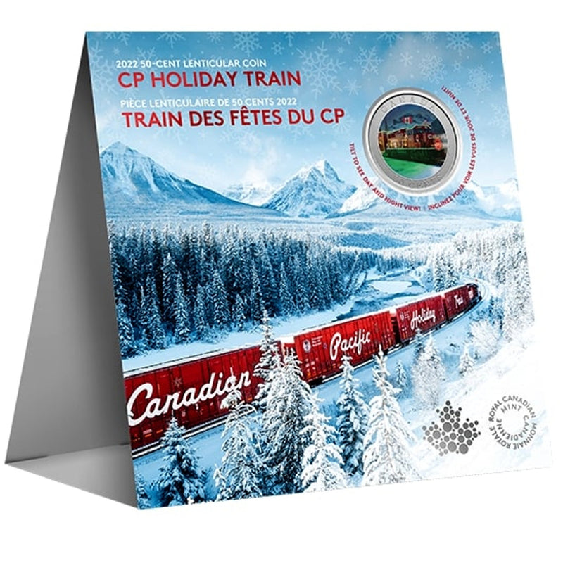 2022 Canada 50 Cent CP Holiday Train Lenticular Coin