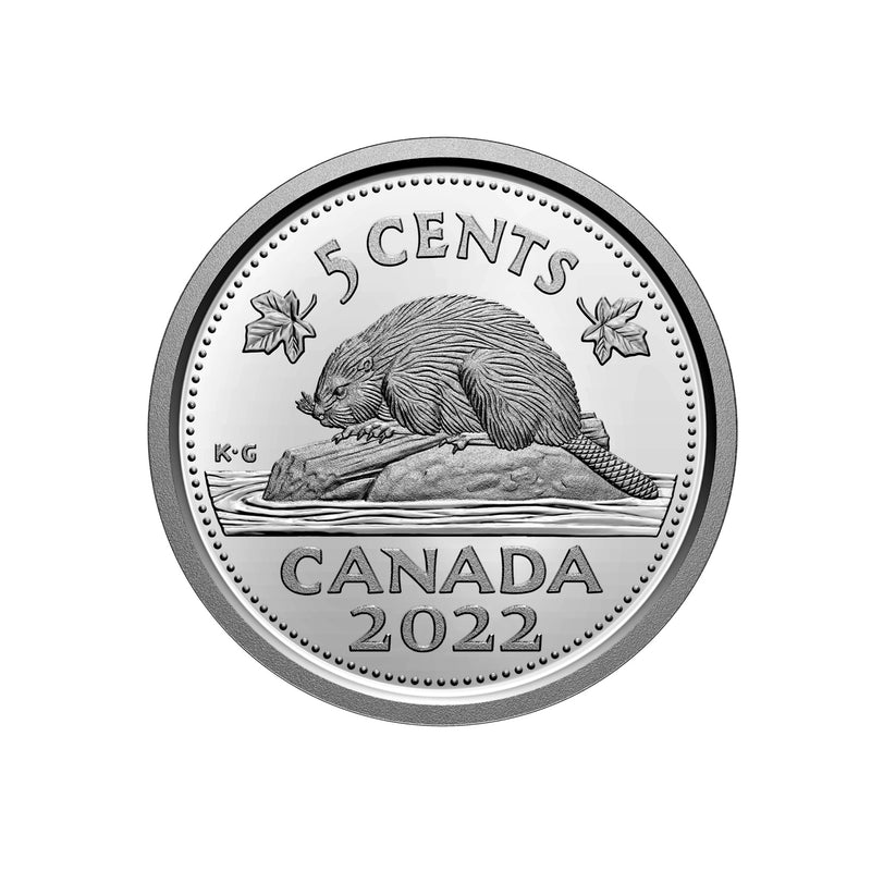 2022 Canada 5 Cent Proof Non Silver Coin