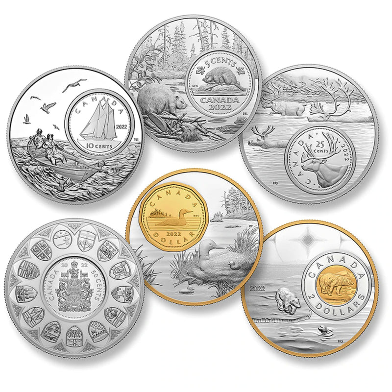 2022 Canada The Bigger Picture 6 Coin Set 5oz Fine Silver