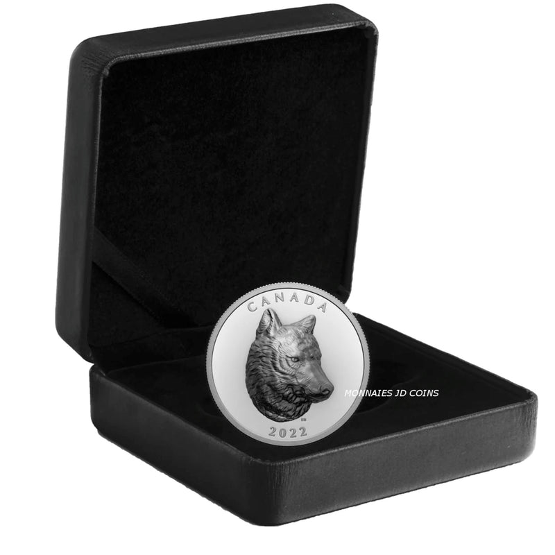 2022 Canada $25 Pure Silver EHR Coin – Timber Wolf (No Tax)