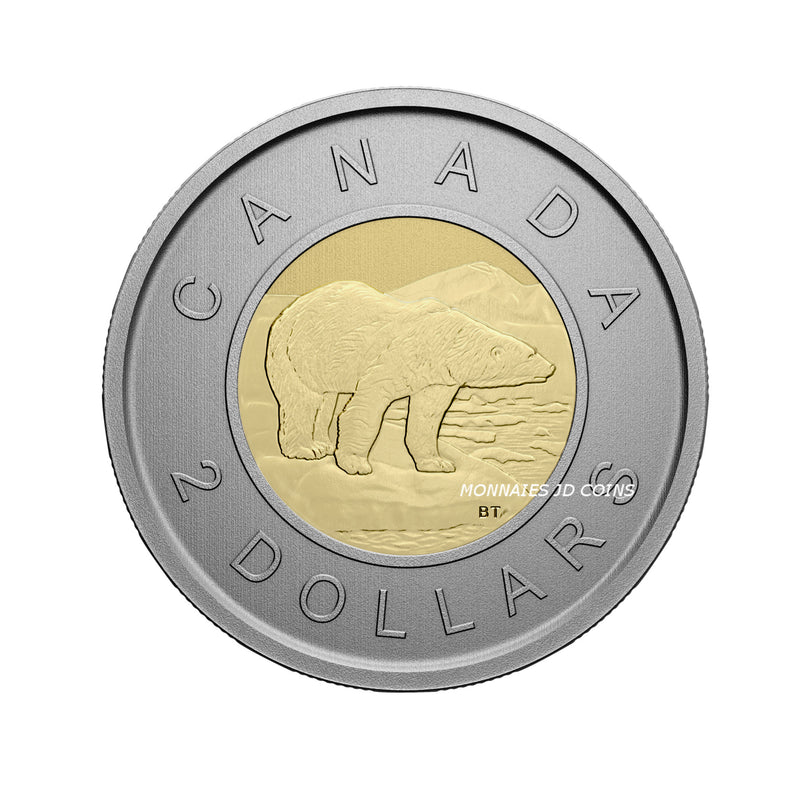 2022 Canada $2 Bimetallic Old Generation Toonies Specimen Coin From Mint Set