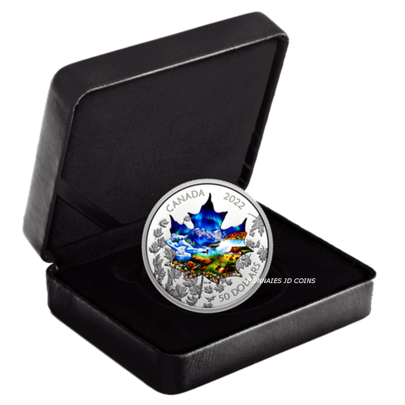 2022 Canada $50 3 oz. Pure Silver Coin – Canadian Collage (No Tax)