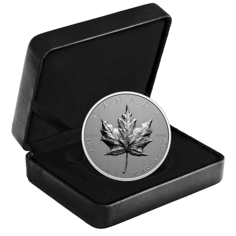 Canada 2022 $50 Ultra High Relief 5oz Silver Maple Leaf 5oz .9999 Fine Silver Coin (No Tax)