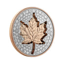 2022 Canada $20 Super Incuse 1oz. Rose Gold Plated Silver Maple Leaf  (No Tax)