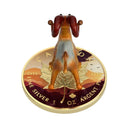 1 Oz Silver Coin 2022 $5 Canada Maple Leaf Murano Glass Series - Bighorn Sheep