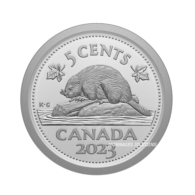 2023 Canada 5 Cent Proof No Silver Coin