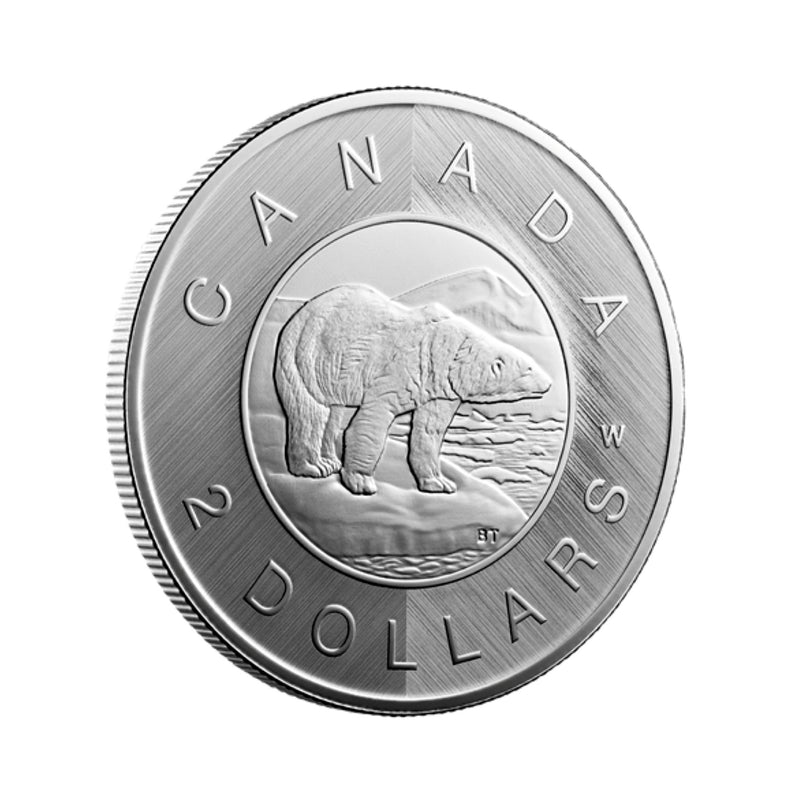 2023 Canada $2 Tribute W Mint Mark Polar Bear 1 oz. Fine Silver Coin (No Tax)