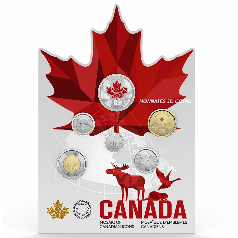 2023 Mosaic Of Canadian Icons 6 Coin Set