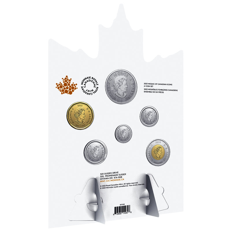 2023 Mosaic Of Canadian Icons 6 Coin Set