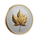 2023 Canada $20 Ultra High Relief Silver Maple Leaf with Selective Gold Plating (No Tax)