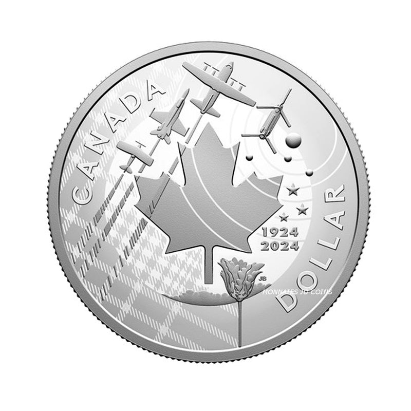 2024 Canada 100Th Anniversary Of The Royal Canadian Air Force Fine Silver Dollar Coin (No Tax)