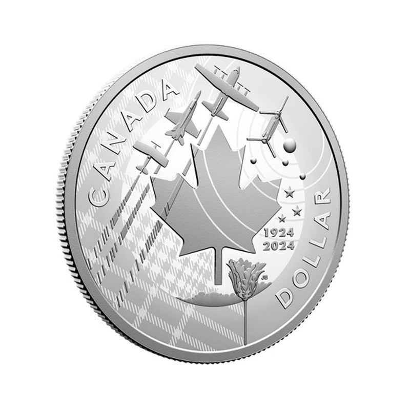 2024 Canada 100Th Anniversary Of The Royal Canadian Air Force Fine Silver Dollar Coin (No Tax)