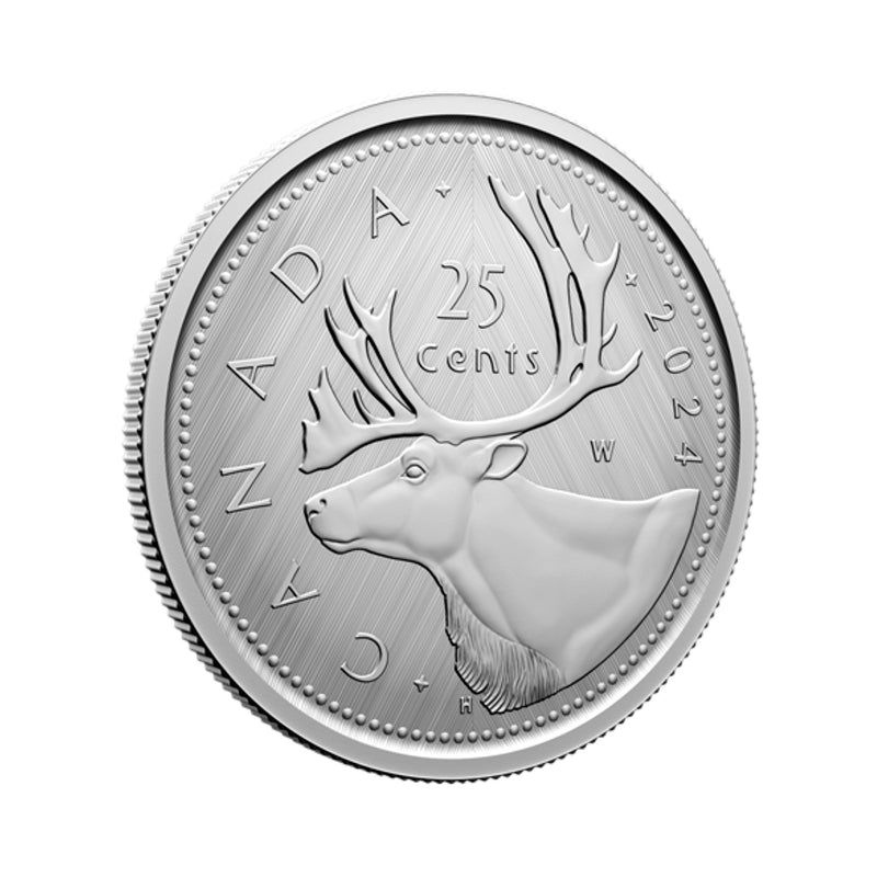 2024 Canada 25c Tribute W Mint Mark Caribou 1 oz. Fine Silver Coin (No Tax)