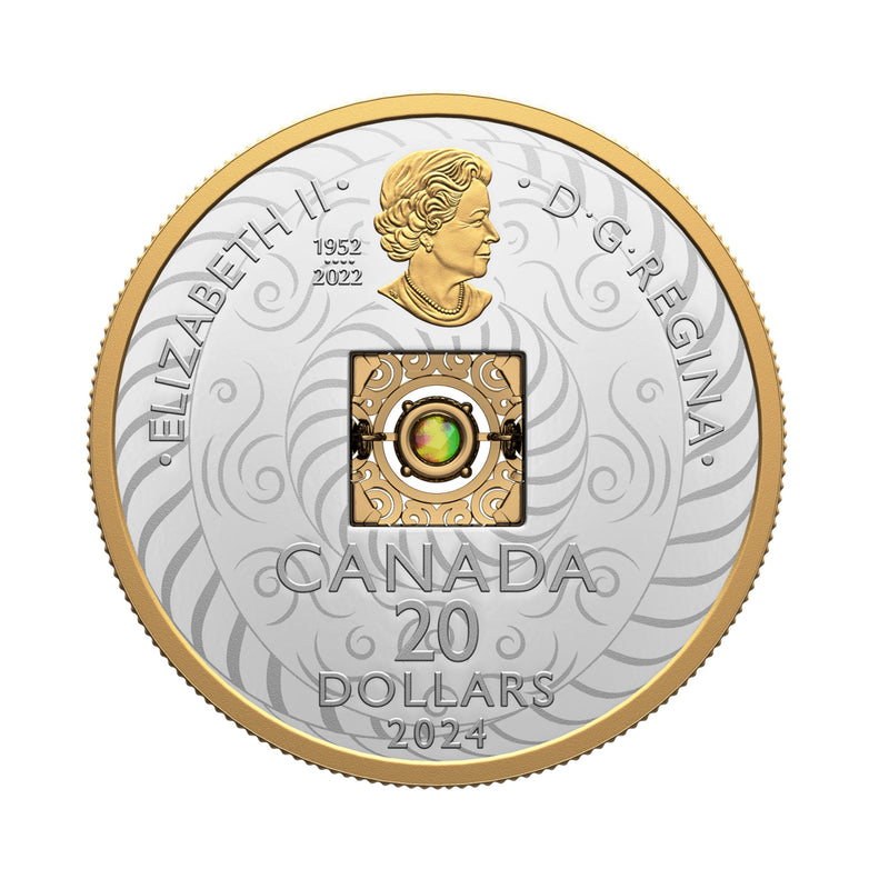 2024 Canada $20 Dancing Ammolite Elements of Nature  Air Fine Silver