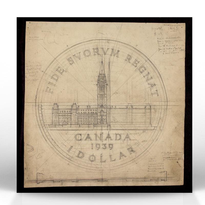 2024 Canada $20 Emanuel Hahn's Original Sketch Parliament Fine Silver (No Tax)