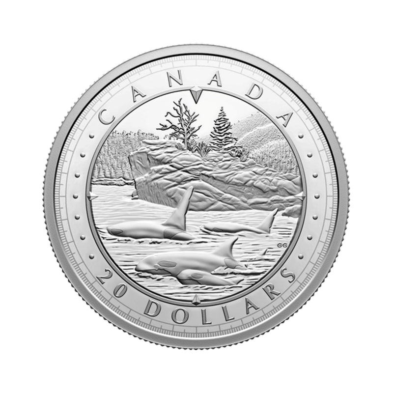 2024 Canada $20 This Is Canada Wondrous Waters Pacific Coast 1 oz. Fine Silver Coin (No Tax)