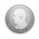 2024 Canada $20 Ultra High Relief 1oz. SML Silver Maple Leaf