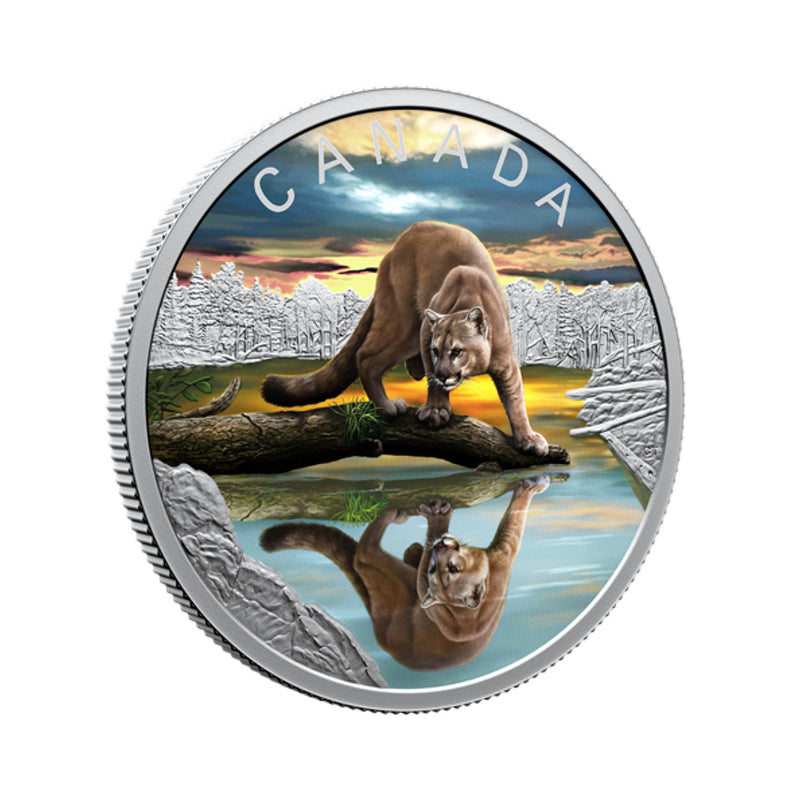 2024 Canada $20 Wildlife Reflections Cougar Fine Silver (No Tax)