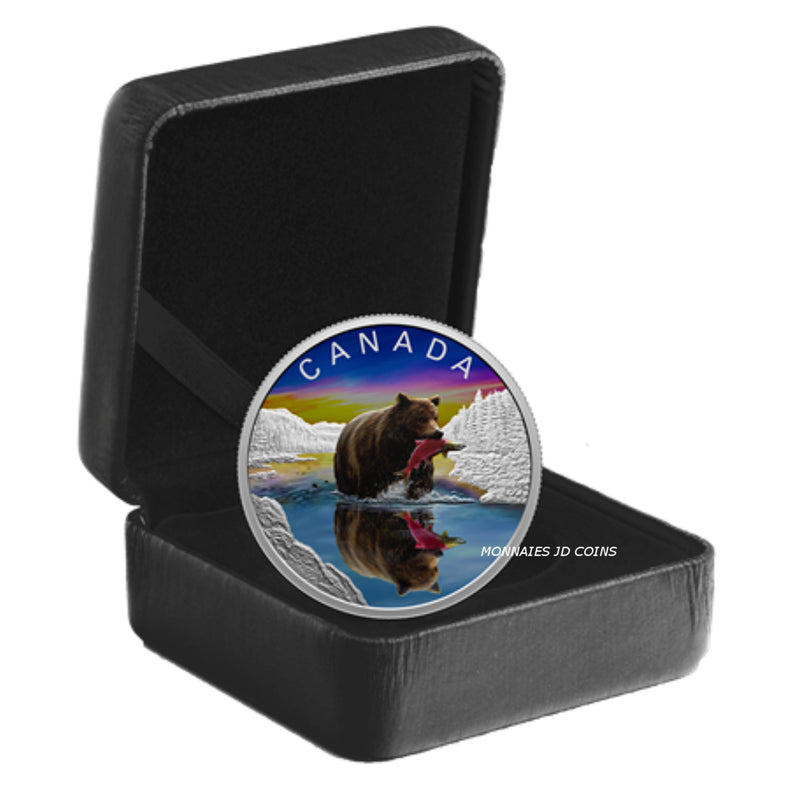 2024 Canada $20 Wildlife Reflections Grizzly Bear Fine Silver (No Tax)