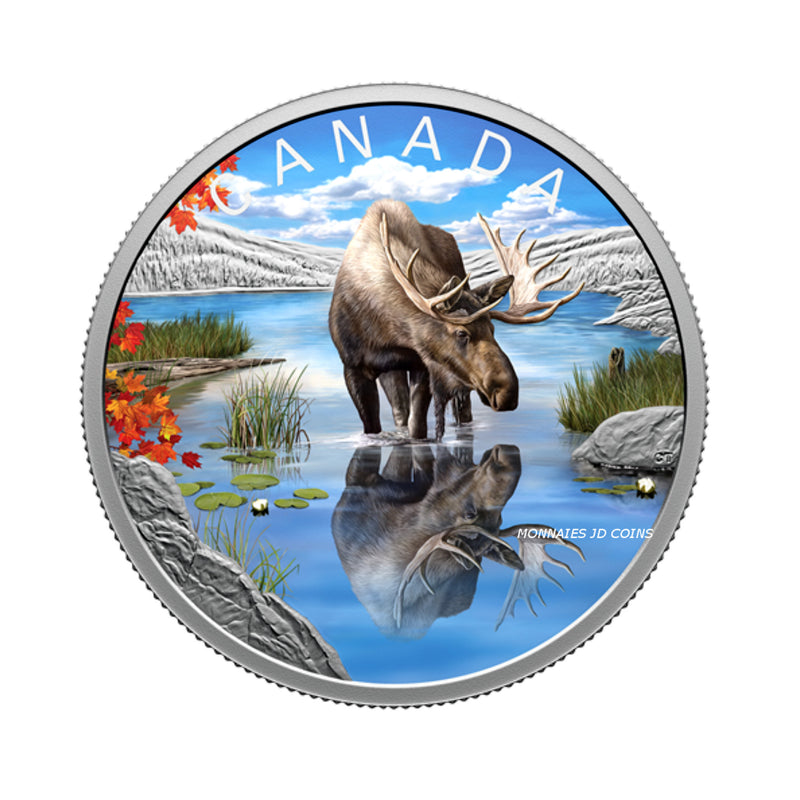 2024 Canada $20 Wildlife Reflections Moose Fine Silver (No Tax)