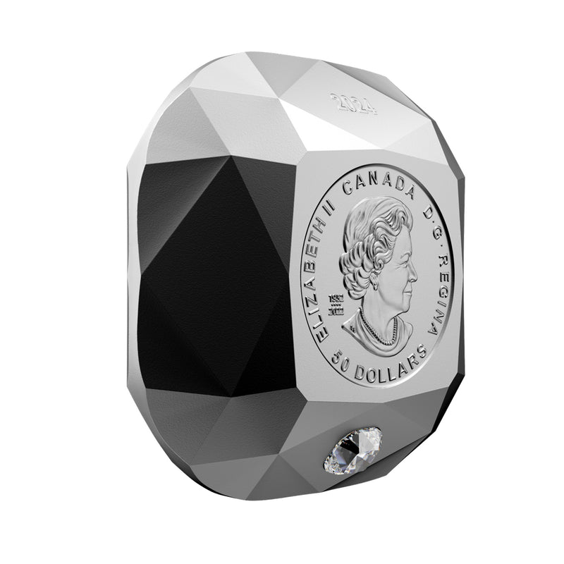 2024 Canada $50 De Beers Ideal Cushion Diamond Fine Silver Diamond Shaped (No Tax)
