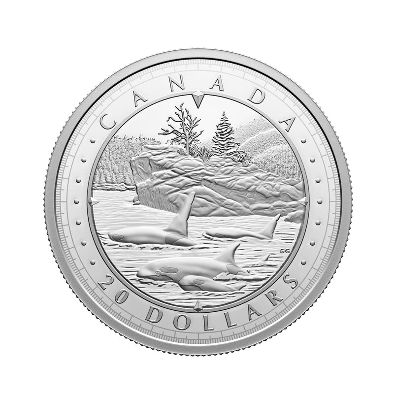 2024 $20 This Is Canada Wondrous Waters  Pacific Coast Fine Silver (No Tax)