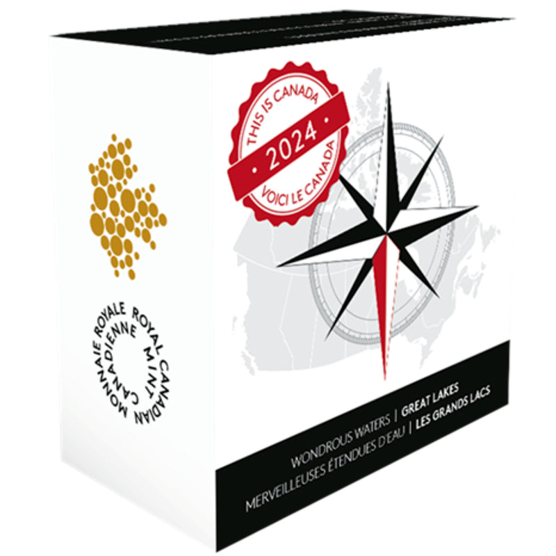 2024 Canada $20 This Is Canada Wondrous Waters  Atlantic Coast 1 oz. Fine Silver Coin (No Tax)