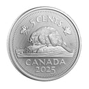 2025 Canada 5c Tribute W Mint Mark Beaver 1 oz. Fine Silver Coin (No Tax)