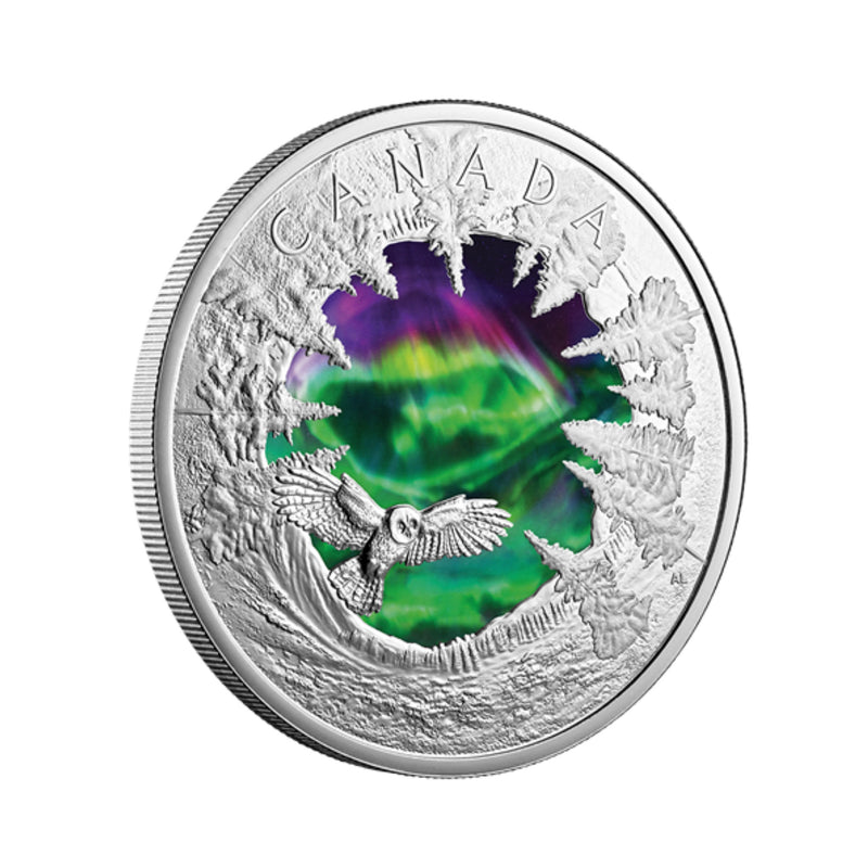 2025 CANADA MAGIC of the NORTHERN LIGHTS 2oz .9999 Silver GLOW IN DRK $30 Coin
