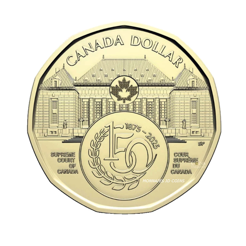 2025 Canada $1 Loon 150th  Supreme Court No Coloured Coin BU (MS-63)