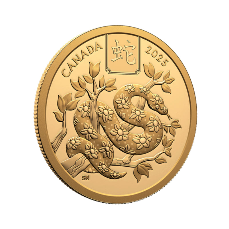 2025 Canada $100 Lunar Year of the Snake Pure Gold Coin (No Tax)