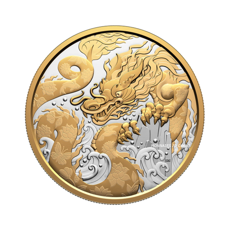 2025 Canada $50 Water Dragon 5oz Fine Silver Coin (No Tax)