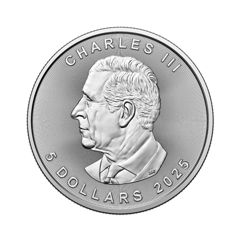 2025 Canada $5 Treasured Silver Maple Leaf  Privy Mark Polar Bears 1 oz. Pure Silver Coin (Premium Bullion) (No Tax)