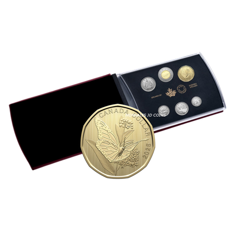 2025 Canada Specimen Set With Special Monarch Butterfly Loon Dollar