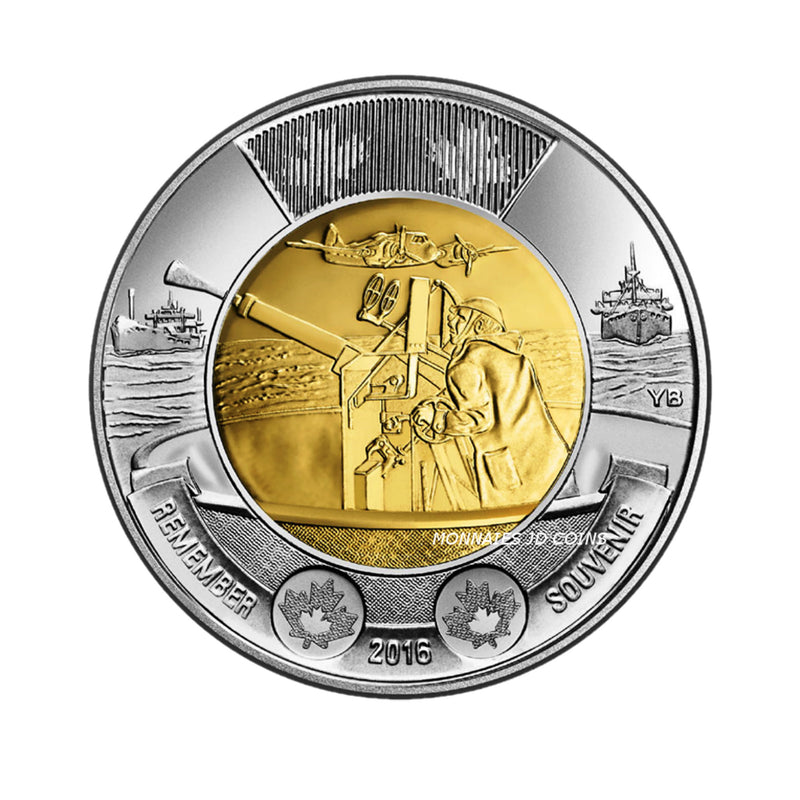 2016 Canada $2 Battle Of The Atlantic Brilliant Uncirculated Coin MS-63