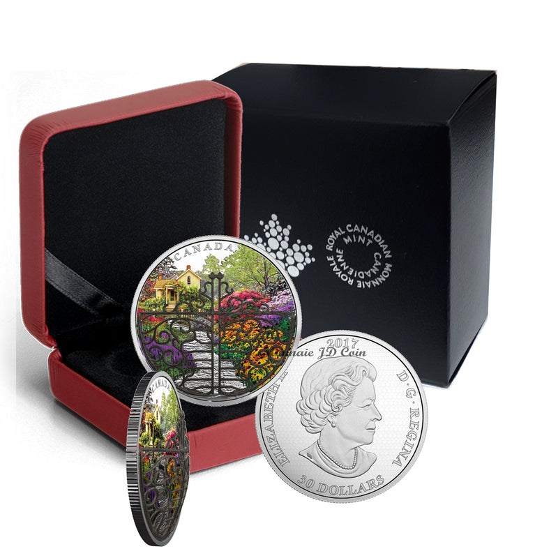 2017 Canada $30 Gate To Enchanted Garden Fine Silver Coin (No Tax)