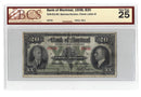 1938 $20 Bank of Montreal Chartered Note