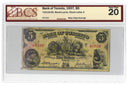 1937 $5 Bank of Toronto Chartered Note 715-24-06 BCS VF-20
