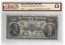 1923 $20  Bank of Montreal Chartered Note
