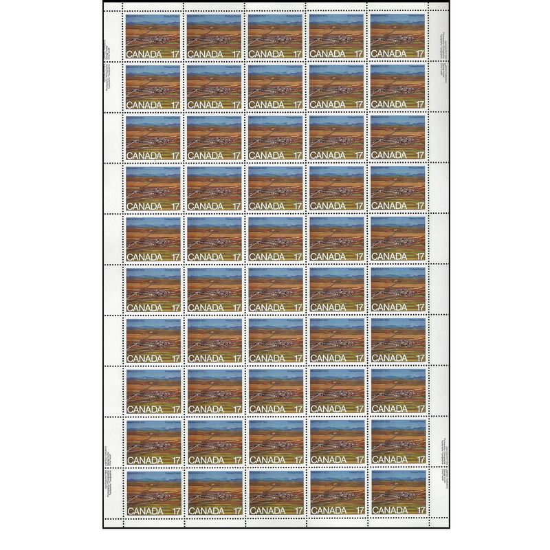 1980 Canada Stamp Full Pane of 50