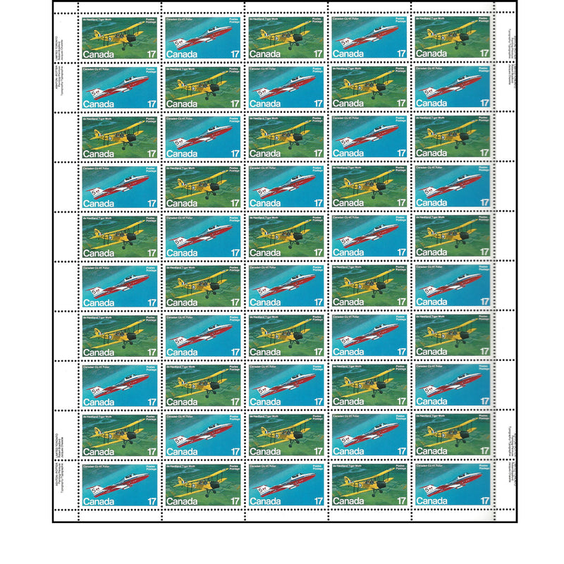 1981 Canada Stamp Full Pane of 50