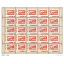 1982 Canada Stamp Full Pane of 25