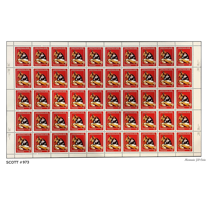 1982 Canada Stamp Full Pane of 50
