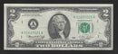 1976 USA $2 Two Dollar Bill Series (A) Green Seal Number A01637021A (AU)