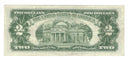 1953 USA $2 Two Dollar Bill Red Seal Number A12492597A (VF)