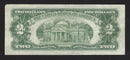 1953 USA $2 Two Dollar Bill Red Seal Number A12492597A (VF)