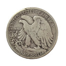 1945 D USA Liberty Walking 90% Silver Half Dollar Coin (F-VF)