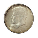 1964 USA Kennedy 90% Silver Half Dollar Coin (Brillant Uncirculated)